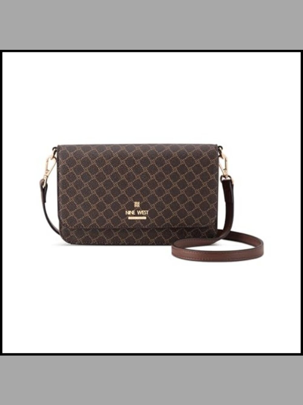 Phone Wallet Crossbody Satchel with Snap Pocket & Zip Pockets